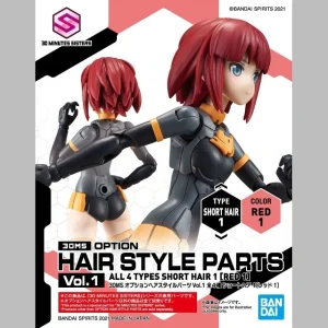 30MS Option Hair Style Parts Vol.1 Short Hair 1 [Red 1]