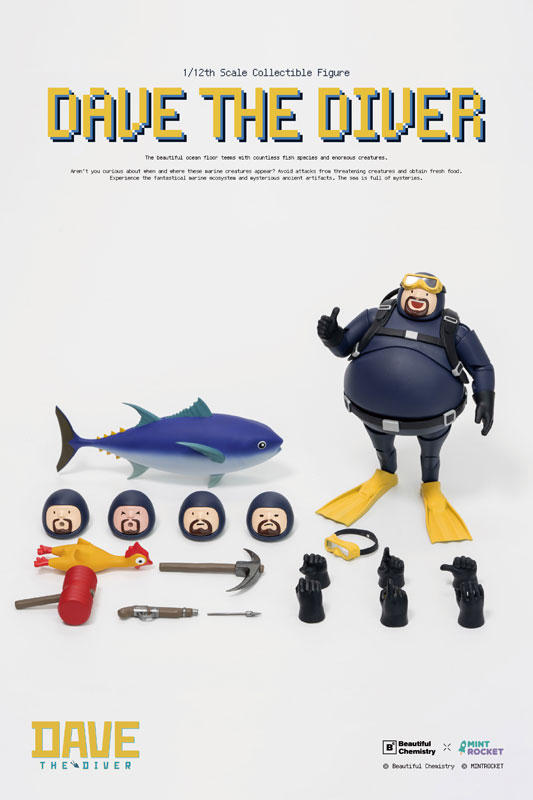 Beautiful Chemistry x DAVE THE DIVER DAVE 1/12 Figura de Acción