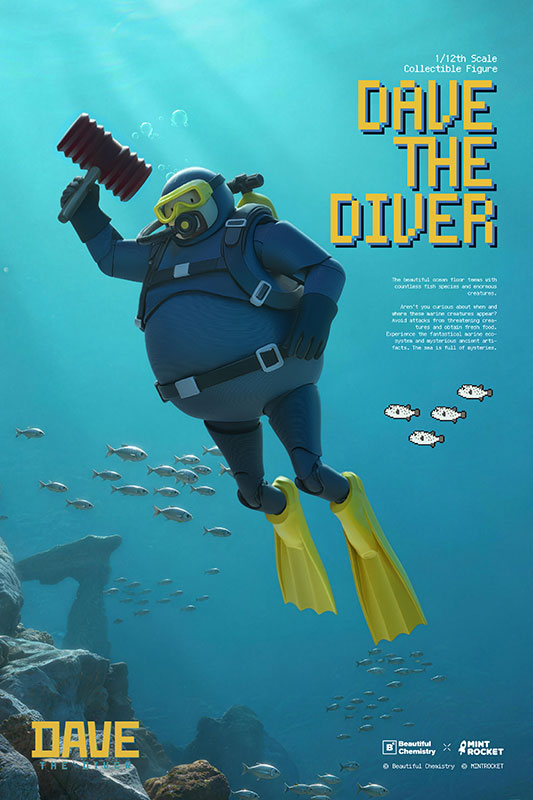 Beautiful Chemistry x DAVE THE DIVER DAVE 1/12 Figura de Acción