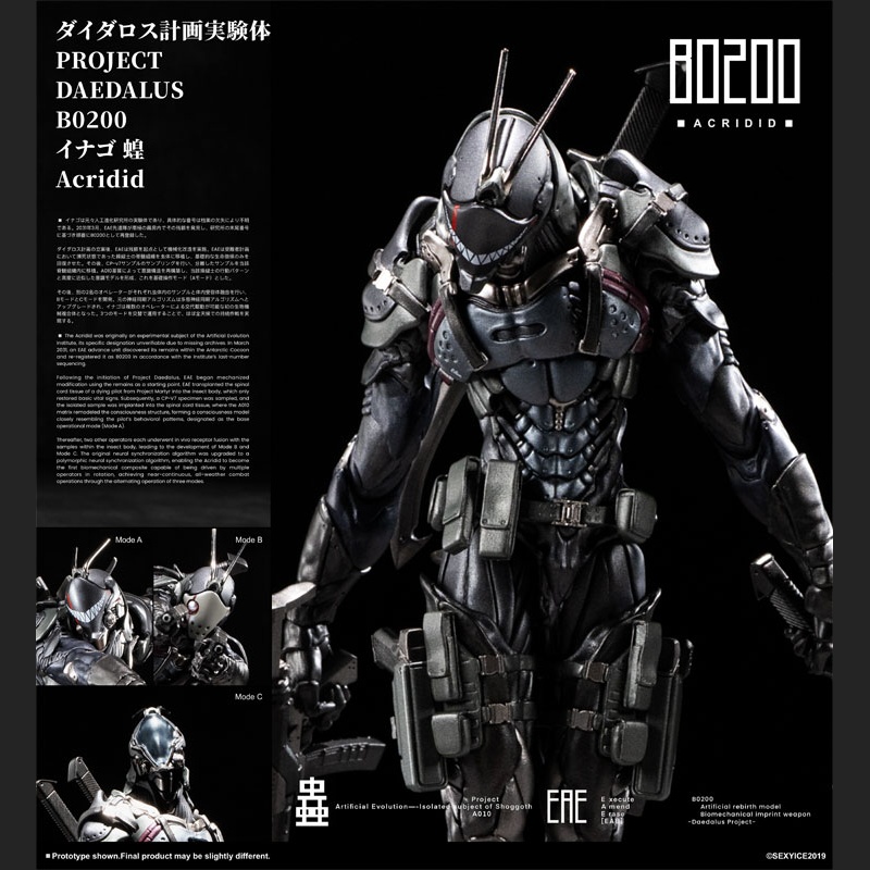 Vermin Series Project Daedalus B0200 Acridid 1/12 Figura de Acción